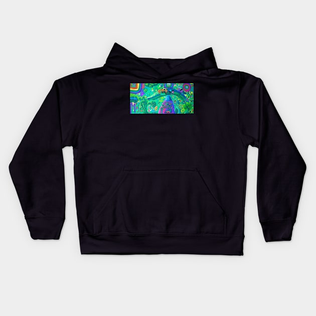 Mellow Dellow Marshmellow Kids Hoodie by Jacob Wayne Bryner 